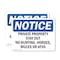 Signmission Private Property Stay Out No Hunting Horses OSHA Notice Sign, Plastic, 10in W x 7in L, 2PK OS-2PACK-NS-P-710-L-17862 - alternate 1